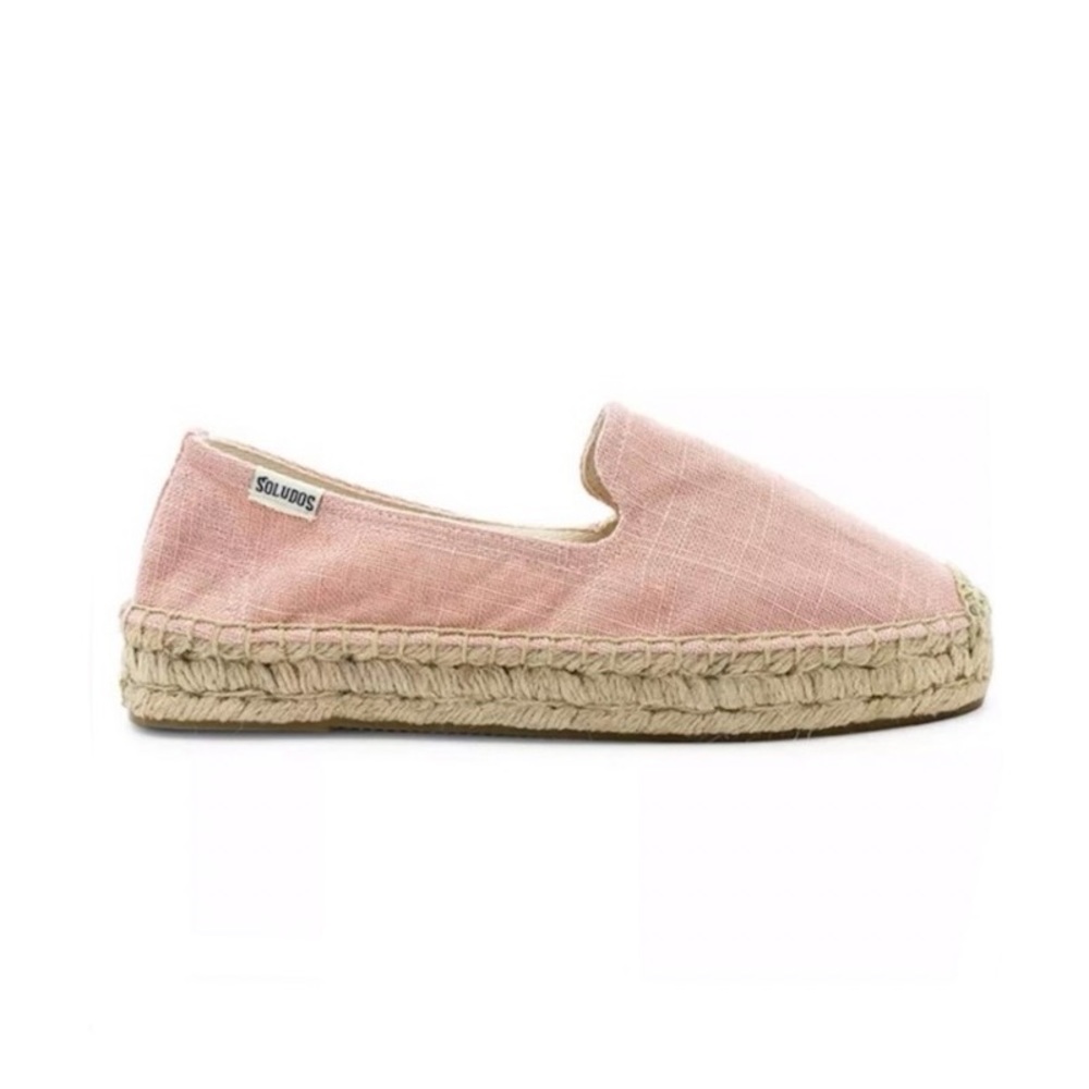 Soludos Espadrilles Smoking Slipper in Dusty Rose